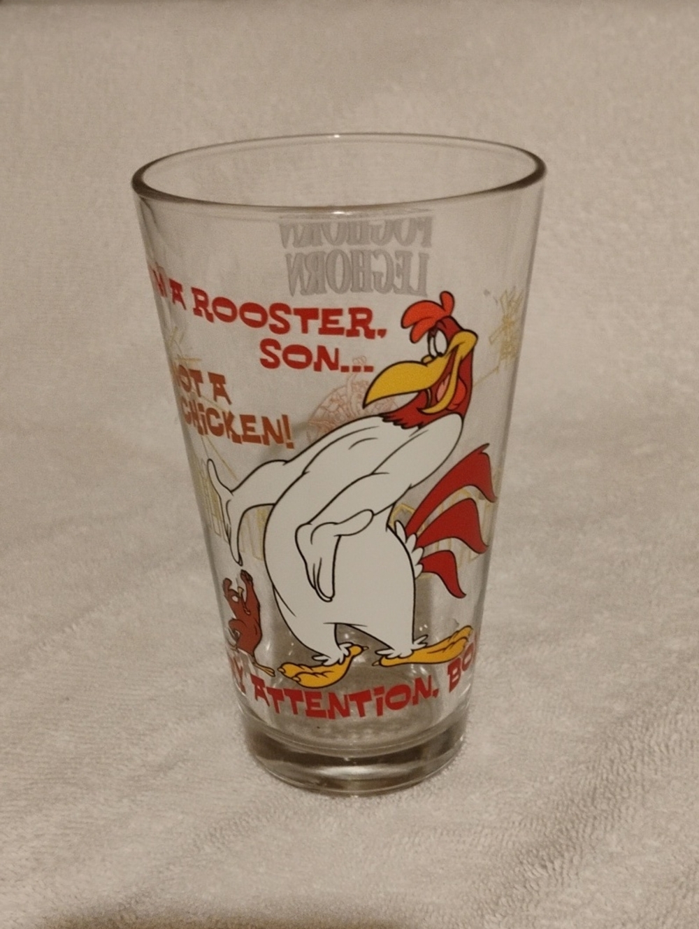 Foghorn Leghorn Rooster Glass Tumbler - 16oz